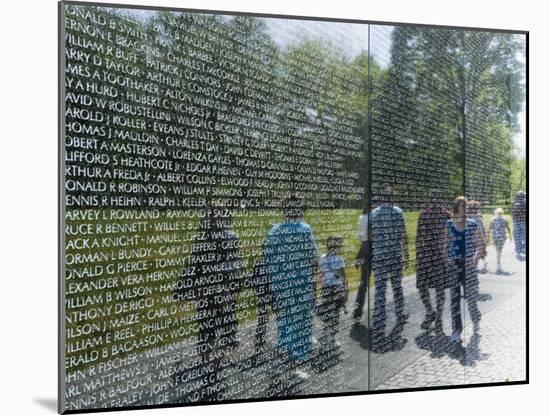 Vietnam Veterans Memorial Wall, Washington D.C., USA-Robert Harding-Mounted Photographic Print