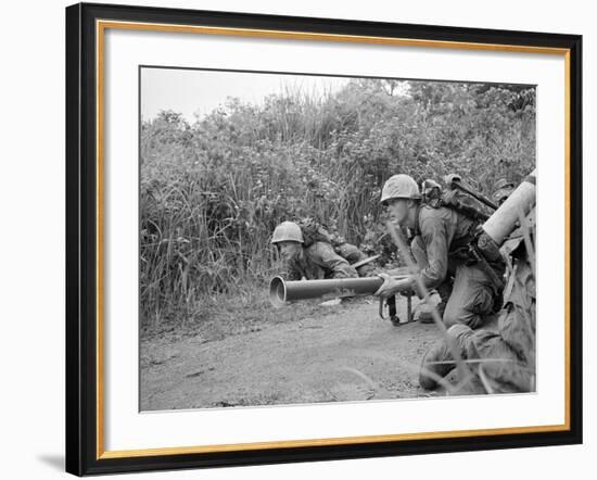 Vietnam War Operation Prairie-Horst Faas-Framed Photographic Print