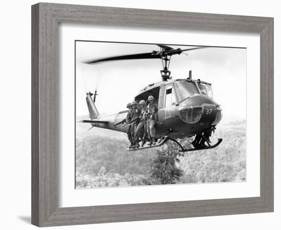 Vietnam War Operation Thayer II-Henri Huet-Framed Photographic Print