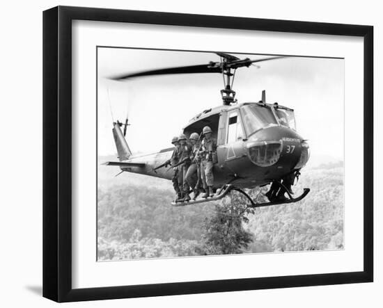 Vietnam War Operation Thayer II-Henri Huet-Framed Photographic Print