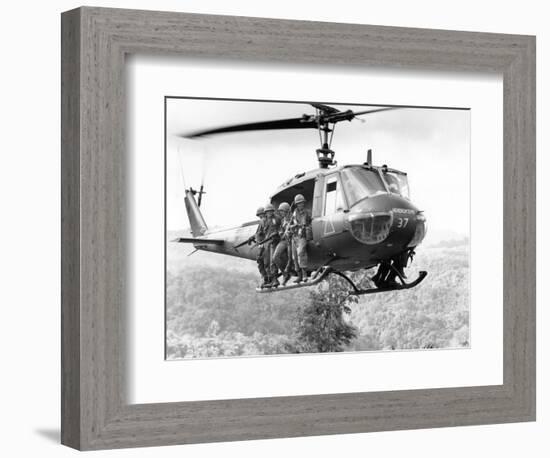 Vietnam War Operation Thayer II-Henri Huet-Framed Photographic Print