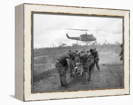 Vietnam War S U.S. Soldiers Wounded-Associated Press-Framed Premier Image Canvas