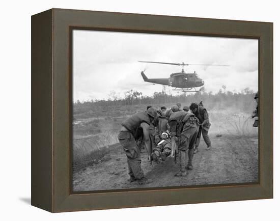 Vietnam War S U.S. Soldiers Wounded-Associated Press-Framed Premier Image Canvas