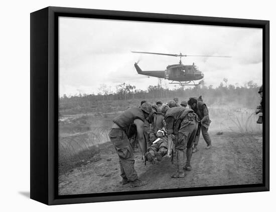 Vietnam War S U.S. Soldiers Wounded-Associated Press-Framed Premier Image Canvas