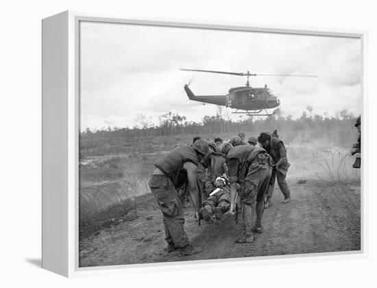 Vietnam War S U.S. Soldiers Wounded-Associated Press-Framed Premier Image Canvas