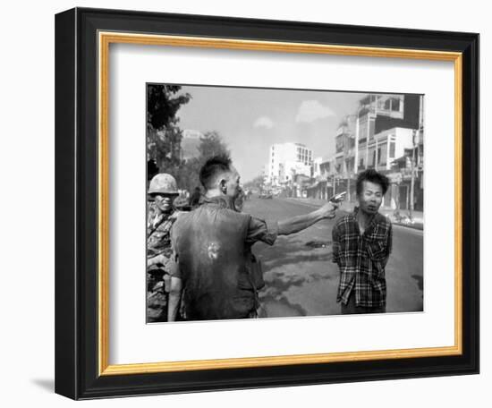 Vietnam War Saigon Execution-Eddie Adams-Framed Photographic Print