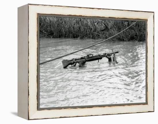 Vietnam War Submerged Gunner-Henri Huet-Framed Premier Image Canvas