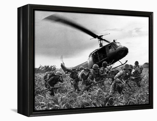 Vietnam War U.S. Army Helicopter-Nick Ut-Framed Premier Image Canvas