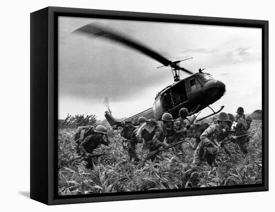 Vietnam War U.S. Army Helicopter-Nick Ut-Framed Premier Image Canvas