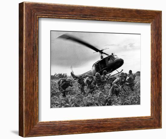 Vietnam War U.S. Army Helicopter-Nick Ut-Framed Photographic Print