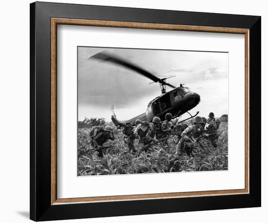 Vietnam War U.S. Army Helicopter-Nick Ut-Framed Photographic Print