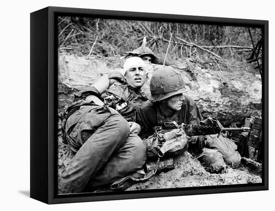 Vietnam War - U.S. Army Zone D-Henri Huet-Framed Premier Image Canvas