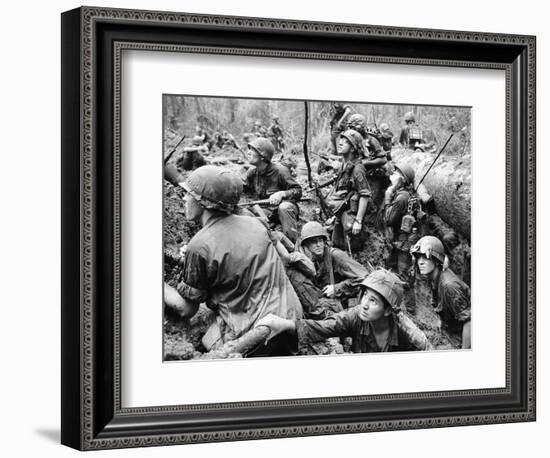 Vietnam War - U.S. Army-Henri Huet-Framed Photographic Print