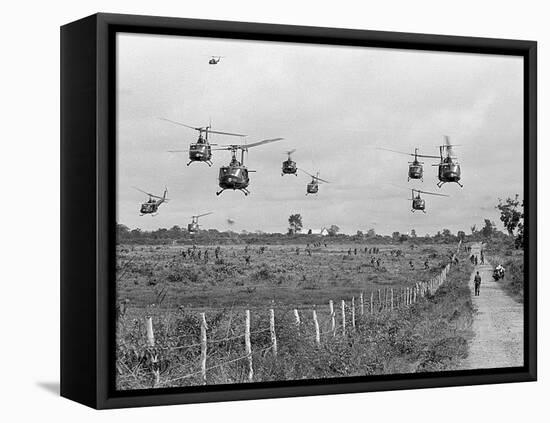 Vietnam War U.S. Ground Troops-Associated Press-Framed Premier Image Canvas