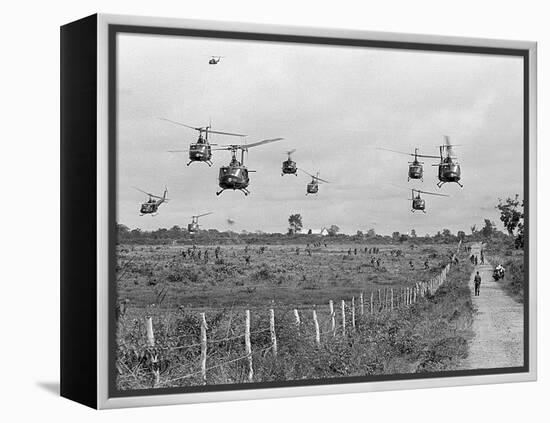 Vietnam War U.S. Ground Troops-Associated Press-Framed Premier Image Canvas