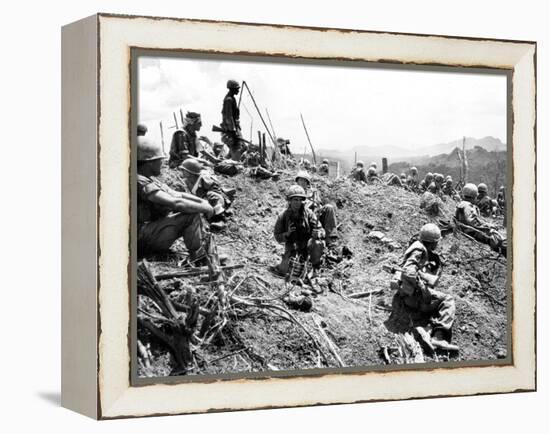 Vietnam War U.S. Hamburger Hill-Associated Press-Framed Premier Image Canvas