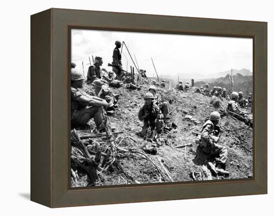 Vietnam War U.S. Hamburger Hill-Associated Press-Framed Premier Image Canvas