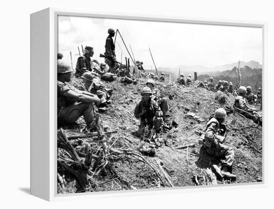 Vietnam War U.S. Hamburger Hill-Associated Press-Framed Premier Image Canvas