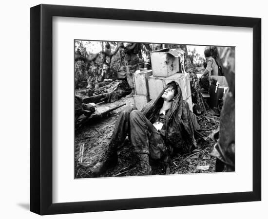 Vietnam War U.S. Hamburger Hill-Hugh Van Es-Framed Photographic Print