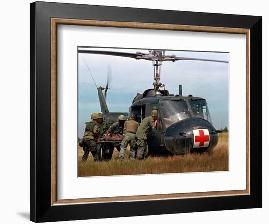 Vietnam War U.S. Helicopter-Associated Press-Framed Photographic Print