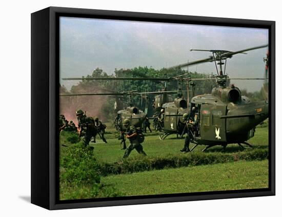 Vietnam War U.S. Paratroopers-Associated Press-Framed Premier Image Canvas
