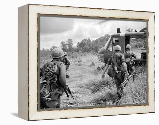 Vietnam War US 1st Infantry-Horst Faas-Framed Premier Image Canvas