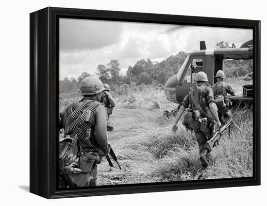 Vietnam War US 1st Infantry-Horst Faas-Framed Premier Image Canvas