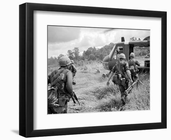 Vietnam War US 1st Infantry-Horst Faas-Framed Premium Photographic Print