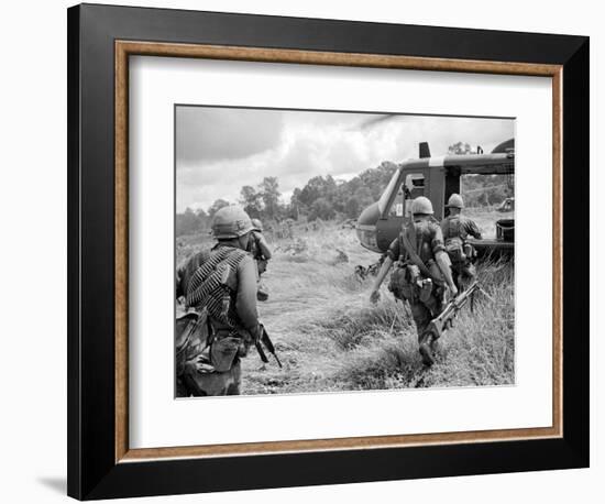 Vietnam War US 1st Infantry-Horst Faas-Framed Photographic Print