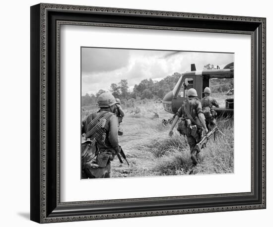 Vietnam War US 1st Infantry-Horst Faas-Framed Photographic Print