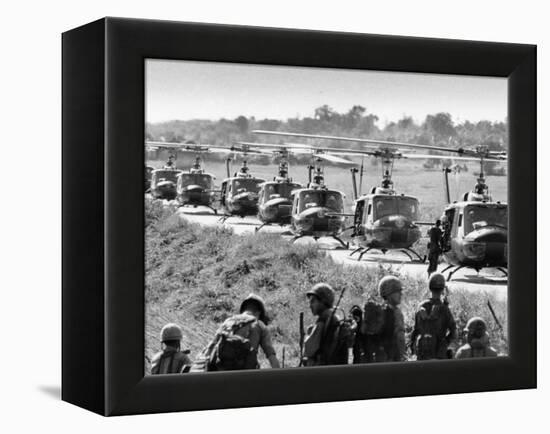 Vietnam War US Helicopters-Associated Press-Framed Premier Image Canvas