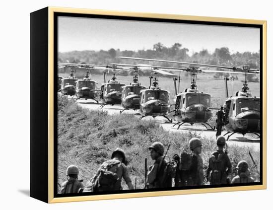 Vietnam War US Helicopters-Associated Press-Framed Premier Image Canvas