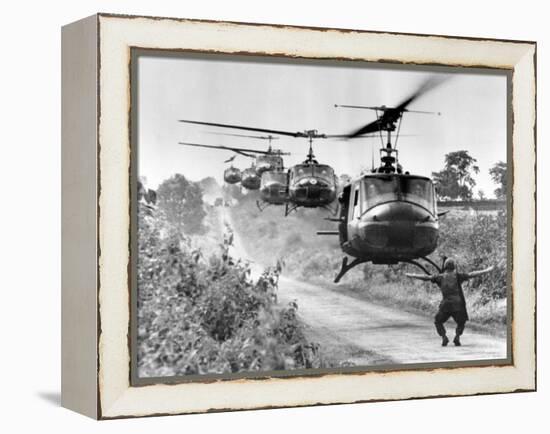 Vietnam War US Helicopters-Horst Faas-Framed Premier Image Canvas