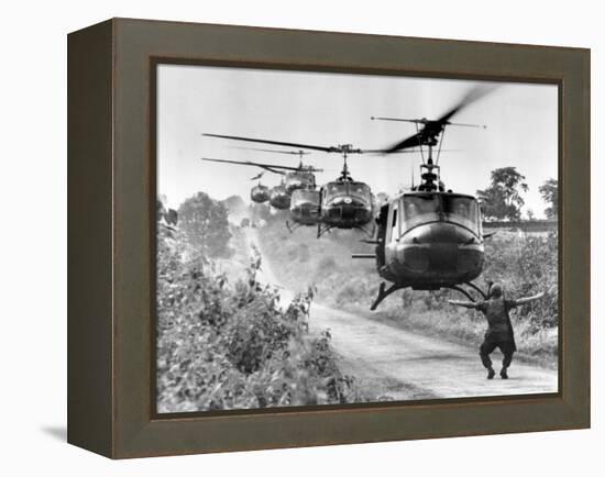Vietnam War US Helicopters-Horst Faas-Framed Premier Image Canvas