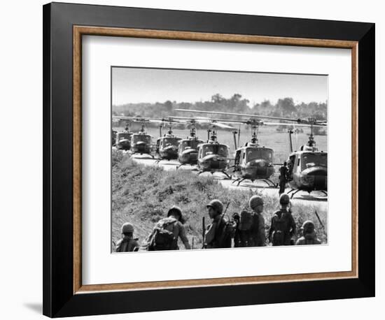 Vietnam War US Helicopters-Associated Press-Framed Photographic Print