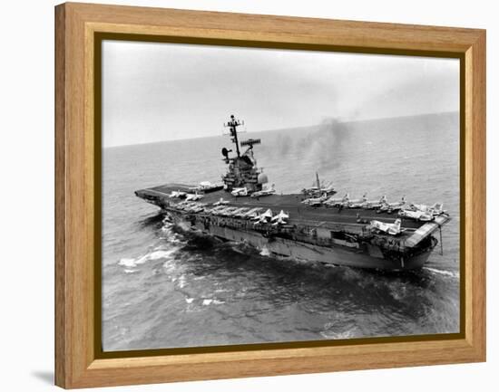 Vietnam War USS Aircraft Carrier-Holloway-Framed Premier Image Canvas