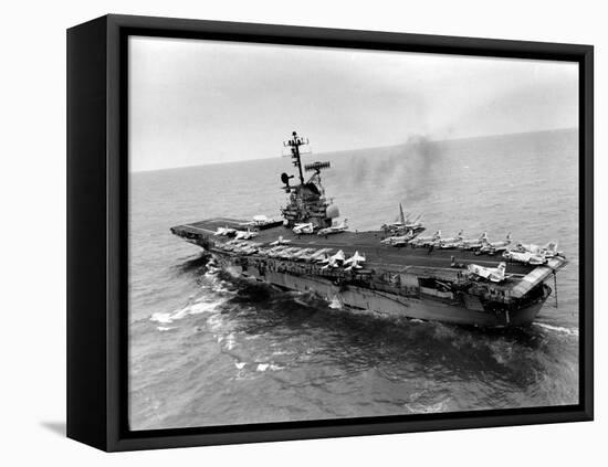 Vietnam War USS Aircraft Carrier-Holloway-Framed Premier Image Canvas