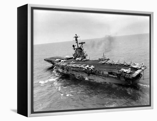 Vietnam War USS Aircraft Carrier-Holloway-Framed Premier Image Canvas