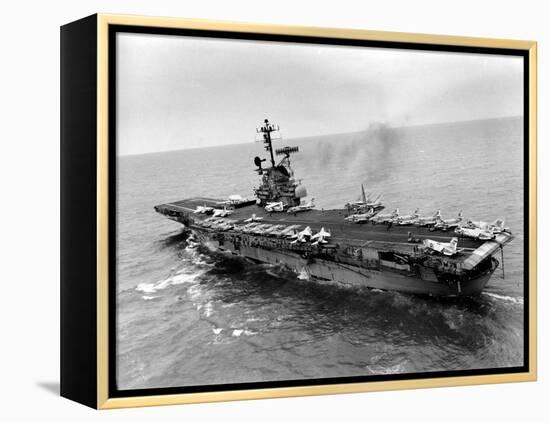 Vietnam War USS Aircraft Carrier-Holloway-Framed Premier Image Canvas