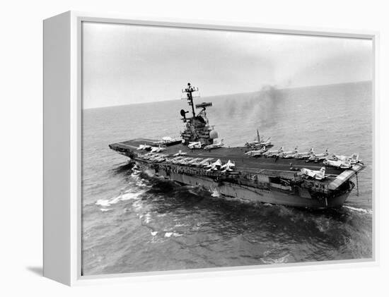 Vietnam War USS Aircraft Carrier-Holloway-Framed Premier Image Canvas