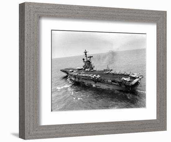 Vietnam War USS Aircraft Carrier-Holloway-Framed Photographic Print