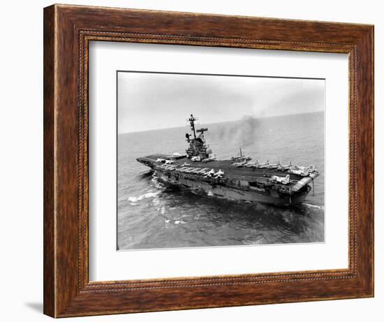 Vietnam War USS Aircraft Carrier-Holloway-Framed Photographic Print