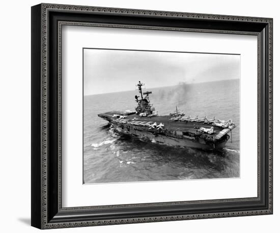 Vietnam War USS Aircraft Carrier-Holloway-Framed Photographic Print