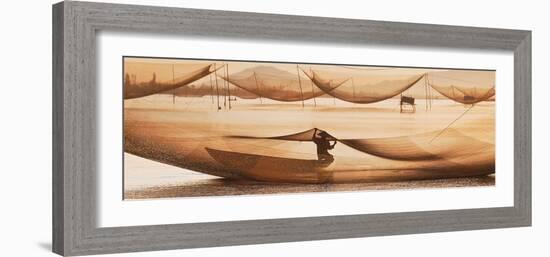 Vietnamese Fishing-Nhiem Hoang The-Framed Giclee Print