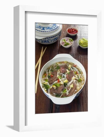 Vietnamese Pho beef broth, Vietnam, Asia-Nico Tondini-Framed Photographic Print