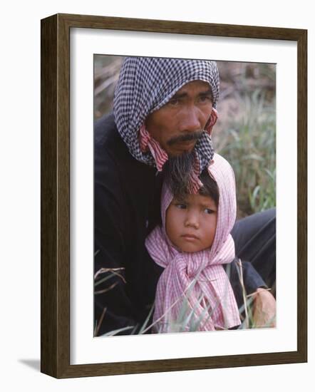 Vietnamese Refugees Rounded Up by US Marines During Operation Deckhouse V, Returning From Cambodia-Larry Burrows-Framed Photographic Print