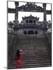 Vietnamese Schoolgirl Taking Picture of Khai Dinh's Tomb, Hue, Vietnam, Indochina, Southeast Asia, -null-Mounted Photographic Print