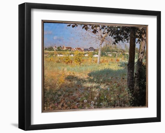 Vieux Jardin, 1874 (Oil on Canvas)-Giuseppe Or Joseph De Nittis-Framed Giclee Print