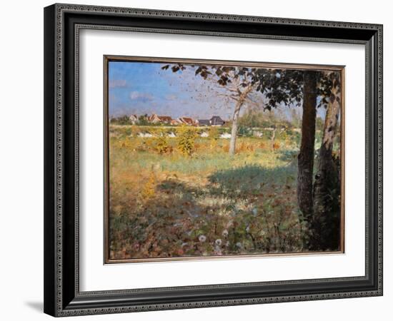 Vieux Jardin, 1874 (Oil on Canvas)-Giuseppe Or Joseph De Nittis-Framed Giclee Print