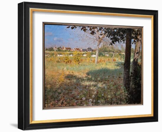 Vieux Jardin, 1874 (Oil on Canvas)-Giuseppe Or Joseph De Nittis-Framed Giclee Print